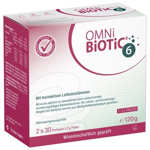 OMNi-BiOTiC 6 Doppelpackung 2X60 g Pulver Produktbild