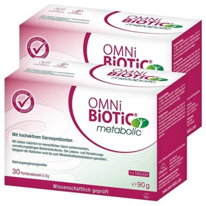 Omni Biotic metabolic Beutel, 2x90 g Pulver Produktbild