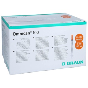 OMNICAN Insulinspr.1 ml U100 m.Kan.0,30x8 mm einz. Produktbild