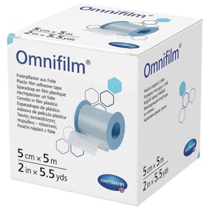 Omnifilm Fixierpflaster Folie 5 cmx5 m, 1 St Pflaster Produktbild