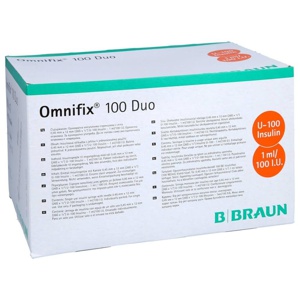 OMNIFIX Duo 100 Insulinspr.1 ml Produktbild