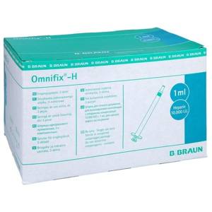 OMNIFIX Heparinspr.1 ml 10.000 I.E. latexfrei Produktbild