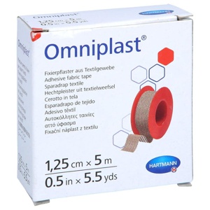 OMNIPLAST Fixierpflaster Textilgew.1,25 cmx5 m Produktbild
