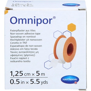 OMNIPOR Fixierpflaster Vlies 1,25 cmx5 m Produktbild