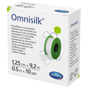 Omnisilk Fixierpflaster Kunstseide 1,25 cmx9,2 m, 1 St Pflaster Produktbild