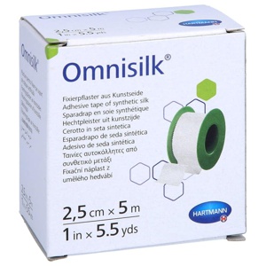 OMNISILK Fixierpflaster Kunstseide 2,5 cmx5 m Produktbild