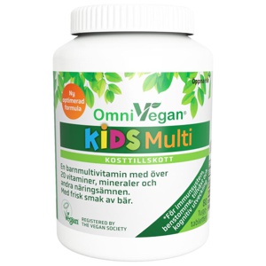 OmniVegan KIDS Multi 80 tuggtabletter produkt bild