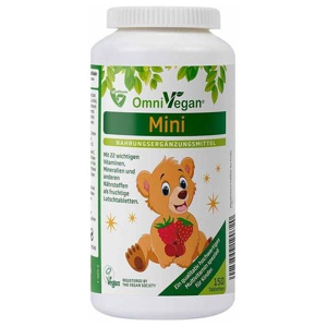 OMNIVEGAN mini Multivitamine f.Kinder Lutschtabl. Produktbild