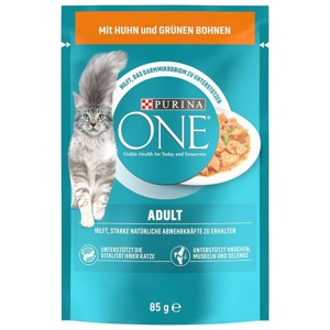 Nassfutter Katze mit Huhn & grünen Bohnen in Soße, 85 g Produktbild