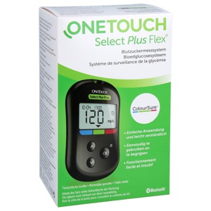 OneTouch Select Plus Flex Blutzuckermessgerät mg/dL 1 St Produktbild