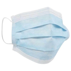 OP-MASKE Mundschutz 3lagig m.Gummi blau Produktbild