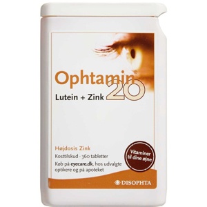 Ophtamin 20 Lutein+Zink produktbillede