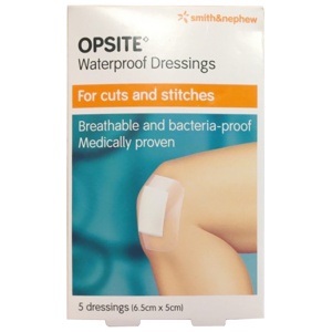 Opsite Post-Op Steril Filmbandasje 6,5x5 cm 5 stk produktbilde