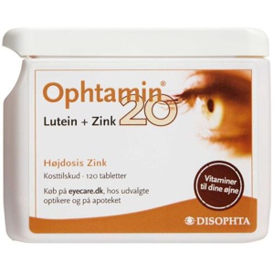 Opthamin 20 Lutein+Zink produktbillede