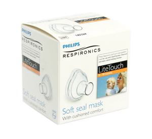 OptiChamber Diamond LiteTouch ansiktsmask ansiktsmask, 0-18 månader (orange) Small 1 styck produkt bild