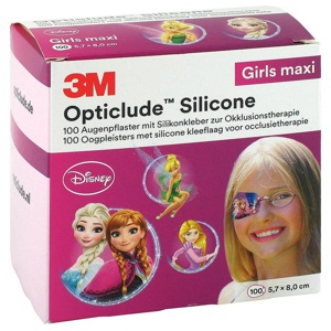 OPTICLUDE Silicone Disney girls maxi 5,7x8 cm Produktbild