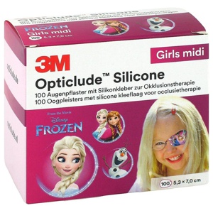 OPTICLUDE Silicone Disney girls midi 5,3x7 cm Produktbild