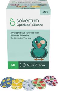 Opticlude Silicone Ögonförband Barn Midi PG, 50 st produkt bild