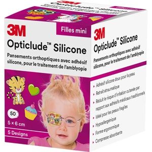 Opticlude Silicone øyelapper jente mini 5x6cm 50 stk produktbilde