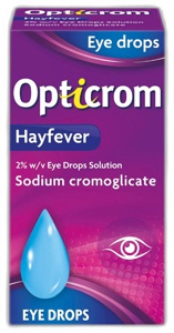 Opticrom Hayfever Eye Drops 10ml product image