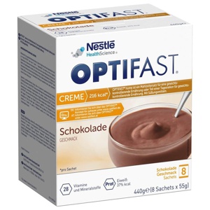 OPTIFAST CREME Schokolade Geschmack 8X55 g Pulver Produktbild