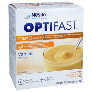 OPTIFAST CREME Vanille GESCHMACK 8X55 g Pulver Produktbild