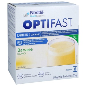 OPTIFAST DRINK Banane 8X55 g Pulver Produktbild