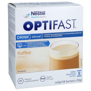 OPTIFAST DRINK Kaffee 8X55 g Pulver Produktbild
