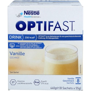 OPTIFAST DRINK Vanille 8X55 g Pulver Produktbild