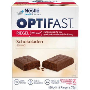 OPTIFAST RIEGEL Schokoladen GESCHMACK 6X70 g Produktbild
