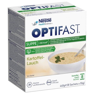OPTIFAST Suppe Kartoffel-Lauch Geschmack 8X55 g Pulver Produktbild