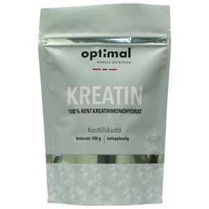 Optimal Nordic Nutrition Kreatin Monohydrat, 500 g produktbilde