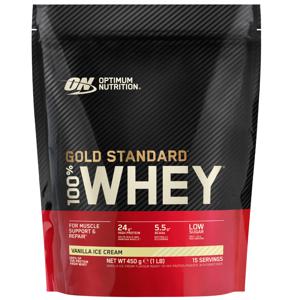 Optimum Nutrition 100% Whey Gold Standard Vanilla Ice Cream 450 g produkt bild
