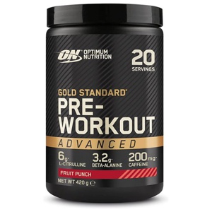 Optimum Nutrition Gold Standard Pre Workout Advanced Fruit Punch 420g produkt bild