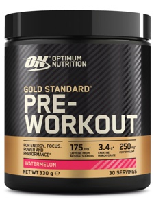 Optimum Nutrition GOLD Standard Pre Workout, Watermelon, 330 g produktbilde