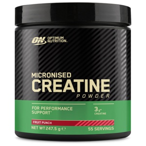 Optimum Nutrition Micronised Creatine - Fruit Punch (248g) produktbillede