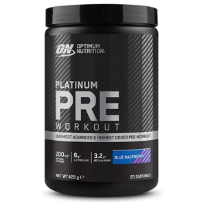 Optimum Nutrition Platinum Pre Workout Blue Raspberry 420g produkt bild