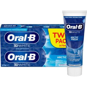 Oral-B 3D White Arctic Fresh tandkräm 2 x 75 ml produkt bild