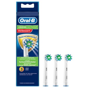 Oral B Aufsteckbürsten Crossaction Bakterienschutz, 3 St Zahnbürste Produktbild