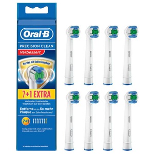 Oral B Aufsteckbürsten Prec.Clean Bakteriensch.7 + 1, 8 St Zahnbürste Produktbild
