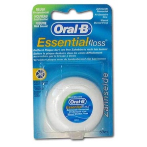 ORAL B Essential floss Zahnseide gewachst mint 50 m 1 Packung Produktbild