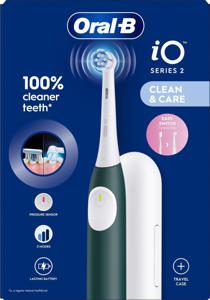 Oral-B&nbsp;iO&nbsp;2&nbsp;Eltandborste&nbsp;Forest&nbsp;Green&nbsp;med&nbsp;resefodral produkt bild