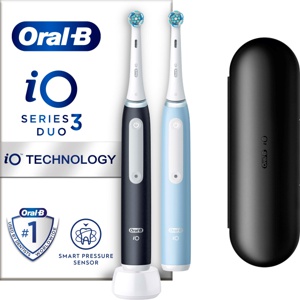 Oral B iO 3 Black & Blue Electric Toothbrushes Designed By Braun Produktbild