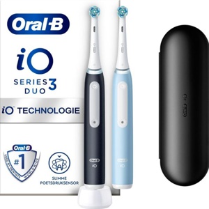 Oral B iO 3 Black & Blue Electric Toothbrushes Designed By Braun produktbilde