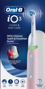 Oral-B iO 3 Eltandborste Rosa med Extra Tandborsthuvud & Resefodral produkt bild