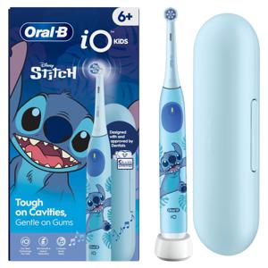 Oral-B iO 6+ Kids Disney Stitch Eltandborste + Resefodral produkt bild