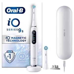 Oral-B iO 9s Vit Eltandborste, 2 tandborsthuvuden, 1 laddningsbart resefodral produkt bild