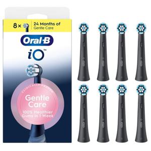 Oral-B iO Gentle Care Tandborsthuvuden Svart 8 st produkt bild