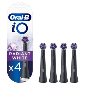 Oral-B iO Radiant White Black Brush Heads 4 Pack product image
