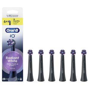 Oral-B iO Radiant White Tandborsthuvuden Svart 6 st produkt bild